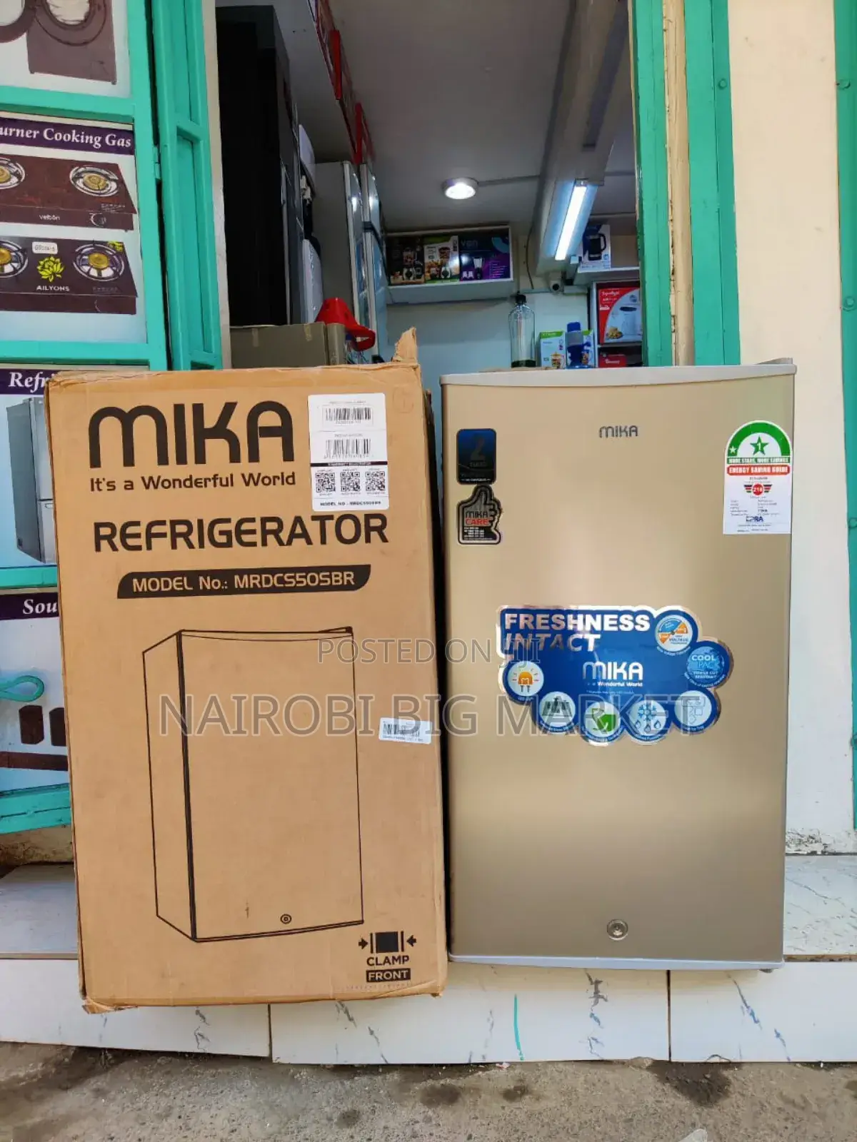 *Mika Single Door Fridge 93litres Availqble