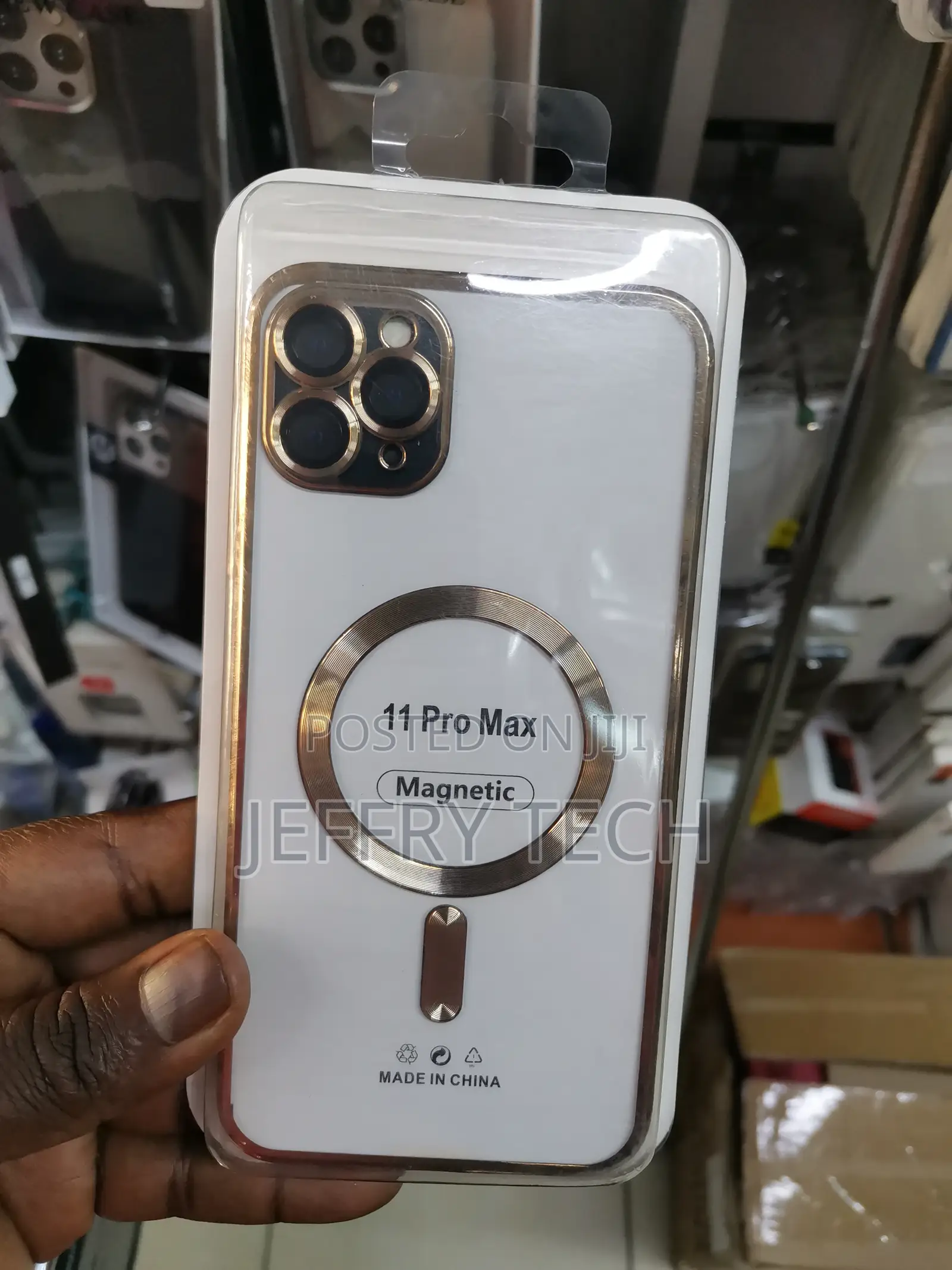 iPhone 11 Pro Max Case With Magsafe] Plating Edge