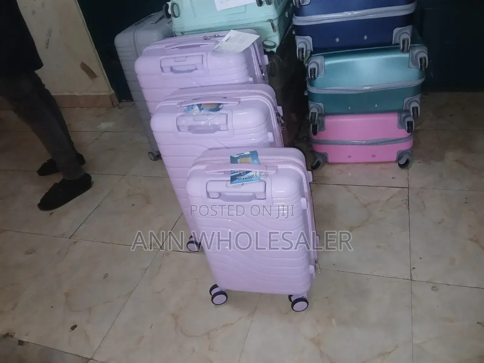 Travelling Purple 3pcs Suit Case