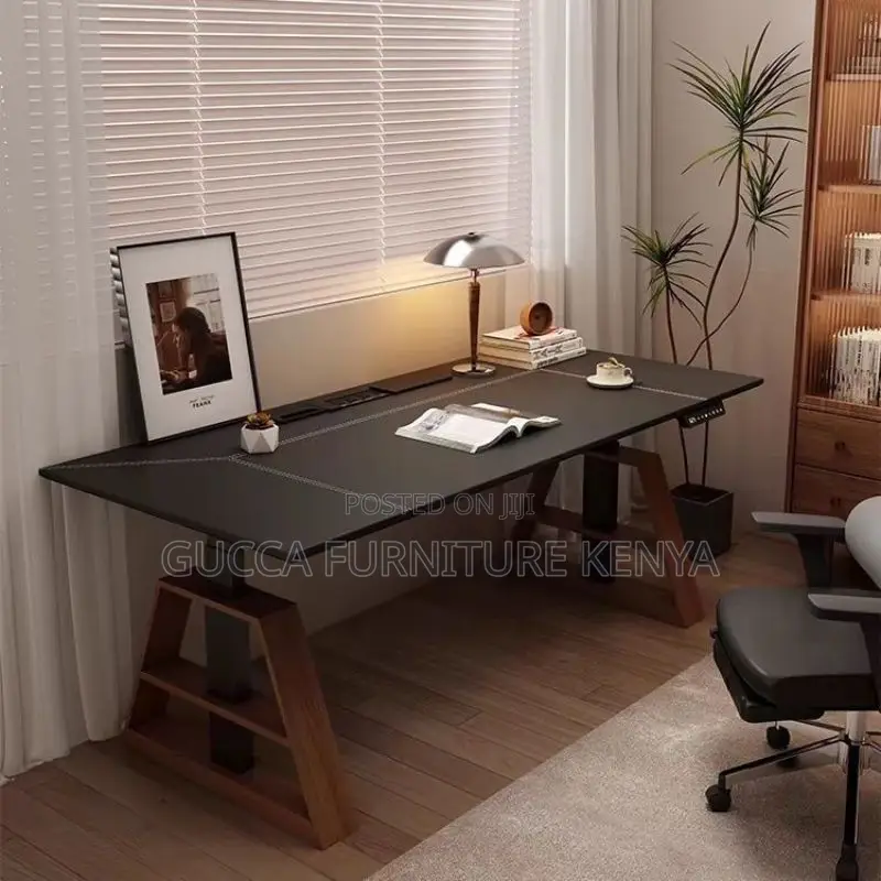Office Tables: Modern Style Adjustable Height Office Desk