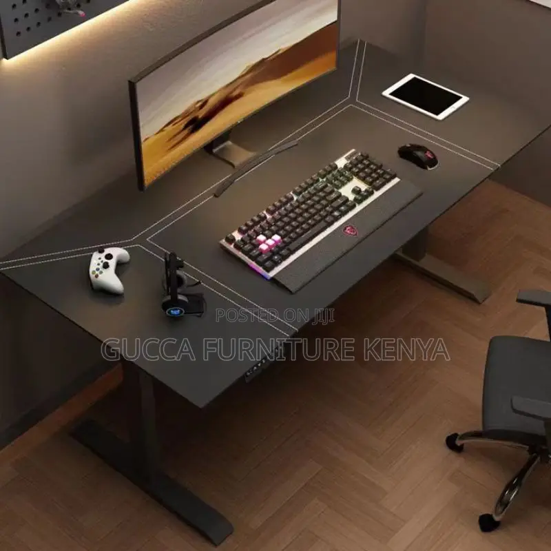 Office Tables: Modern Style Adjustable Height Office Desk