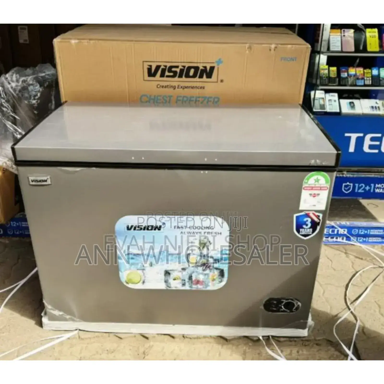 Gray, Commercial 300L Freezer