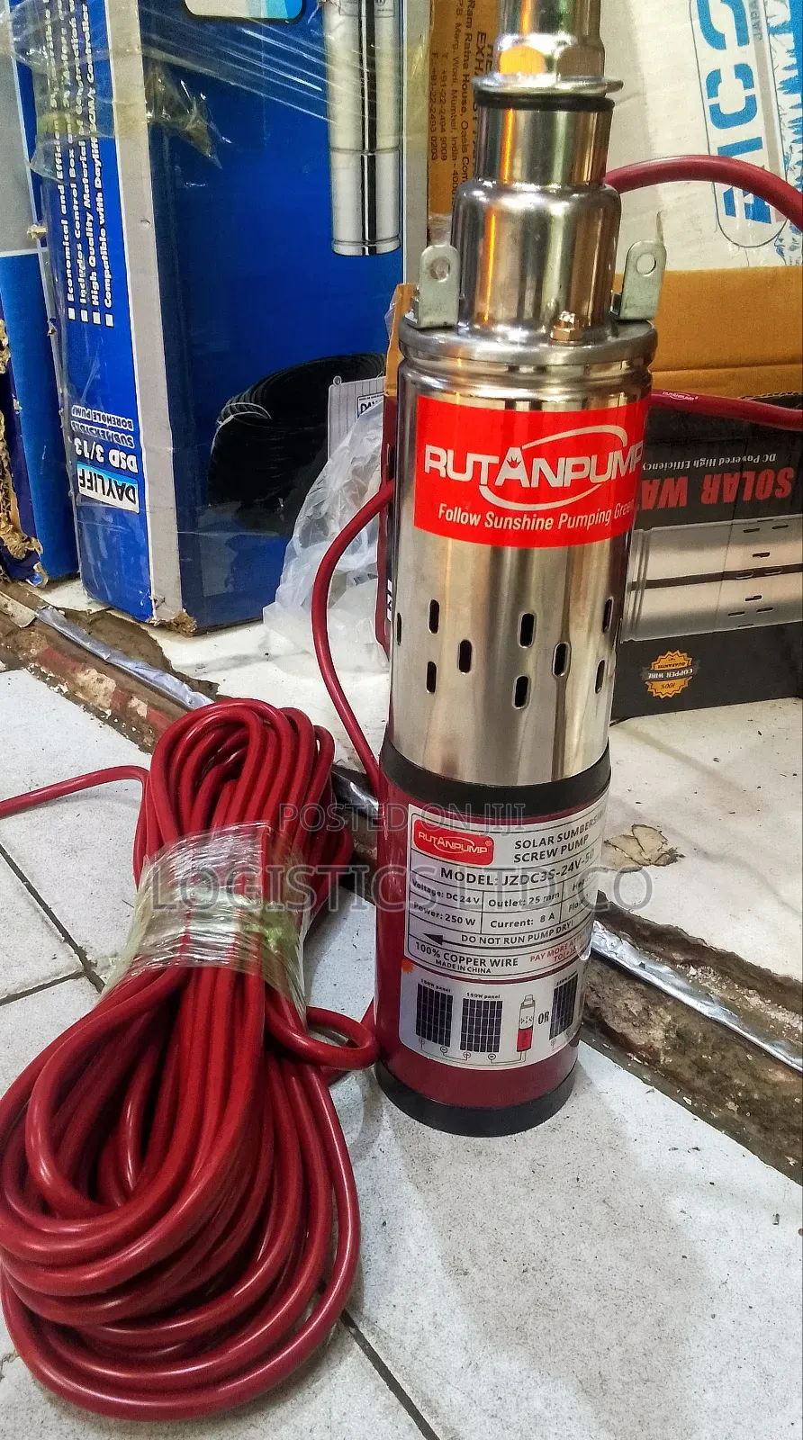 Rutan 250 W Submersible Solar Water Pump