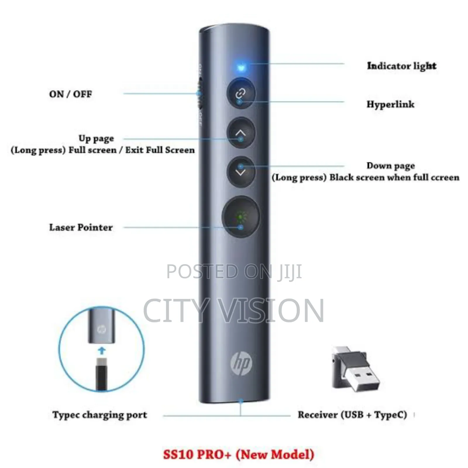 Hp SS10 Wireless Presentation Flip Pen