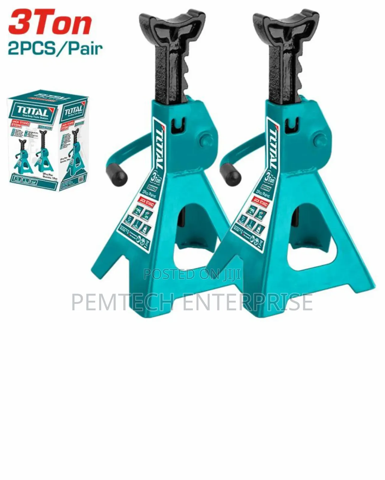 Total THJS0301 Jack Stand 2pcs Pair 3ton