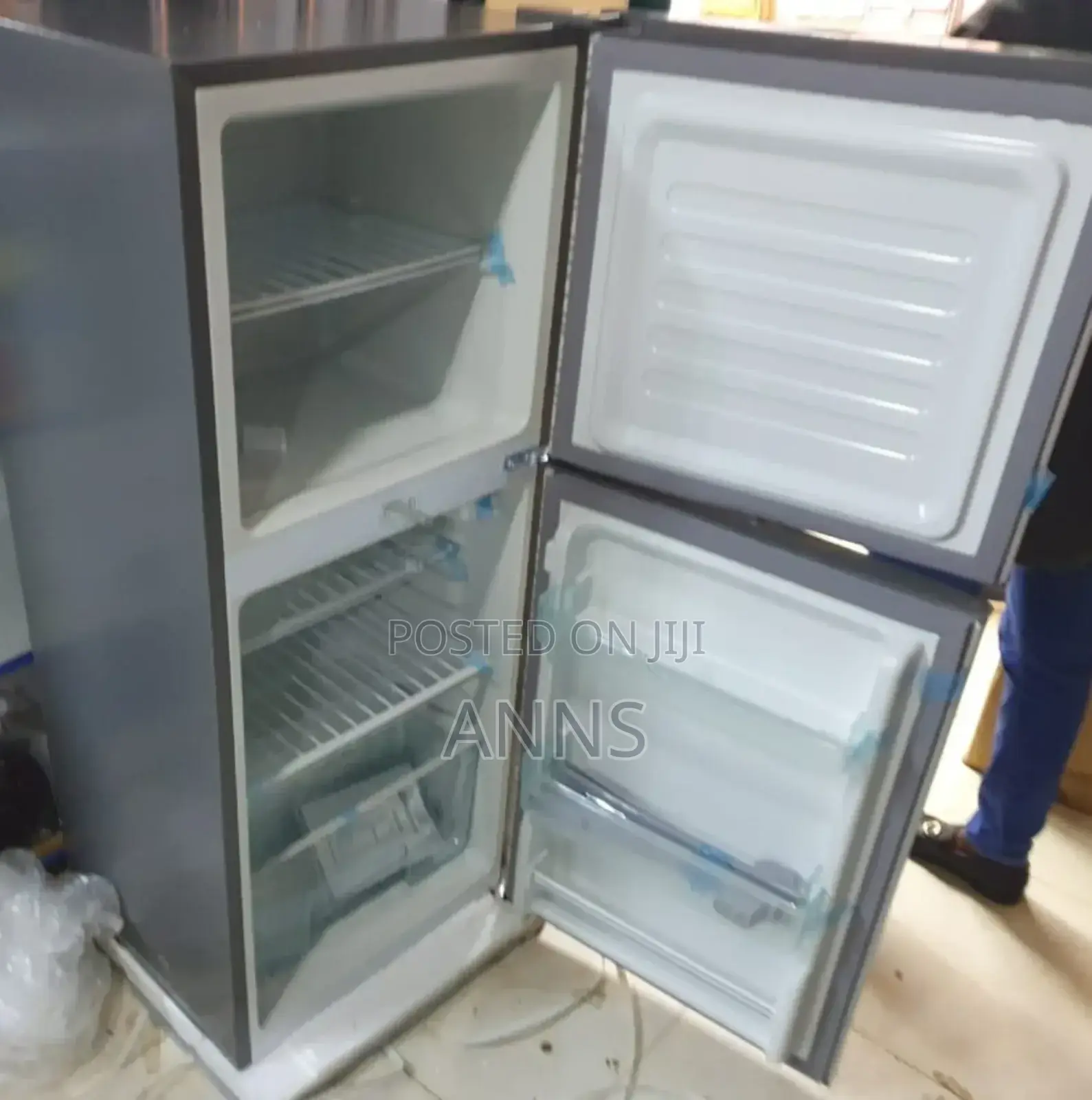 Roch Double Door 121L Silver Refrigerator