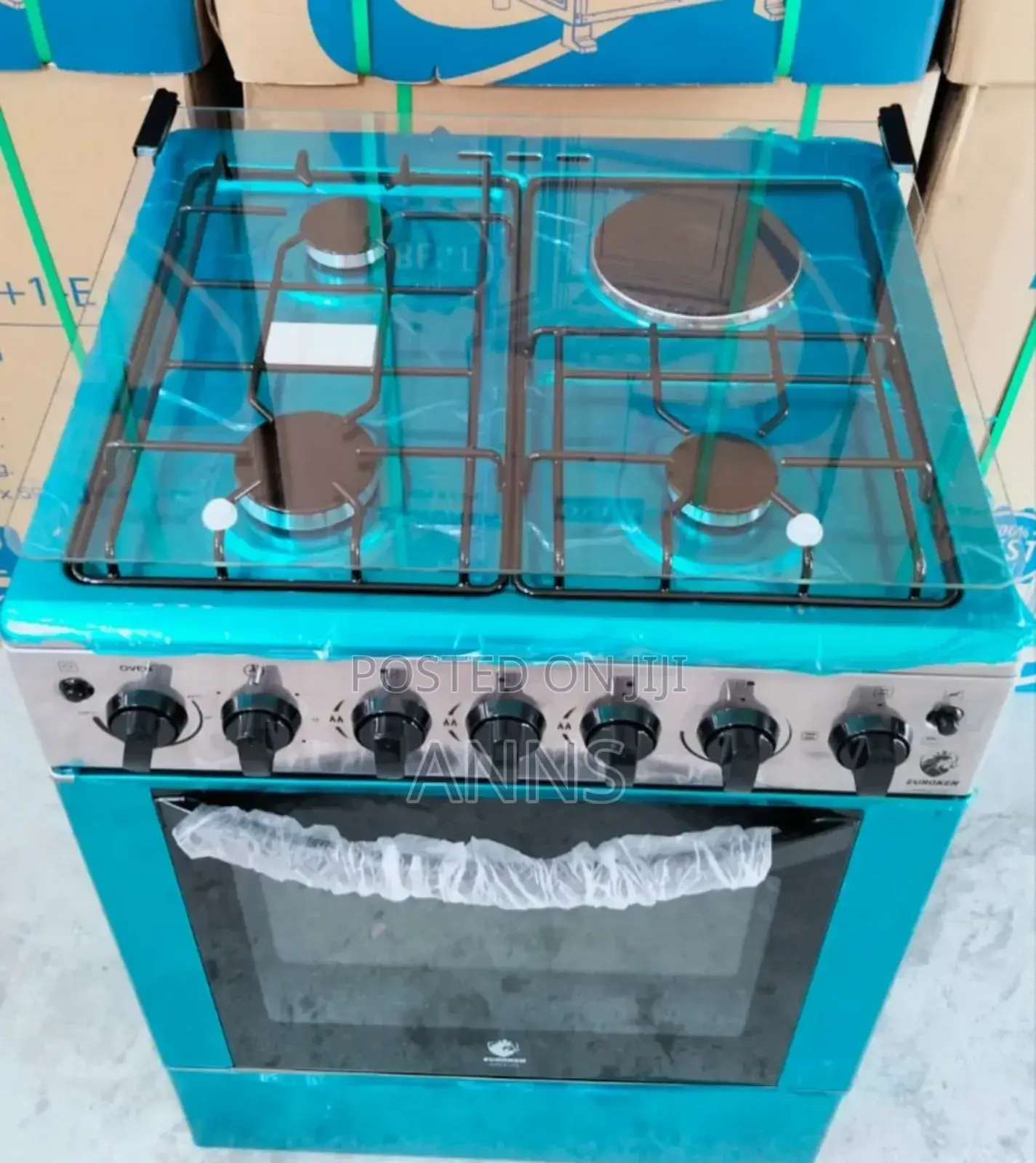 Euroken 60/60 Standing 3gas+1electric Plate Cooker