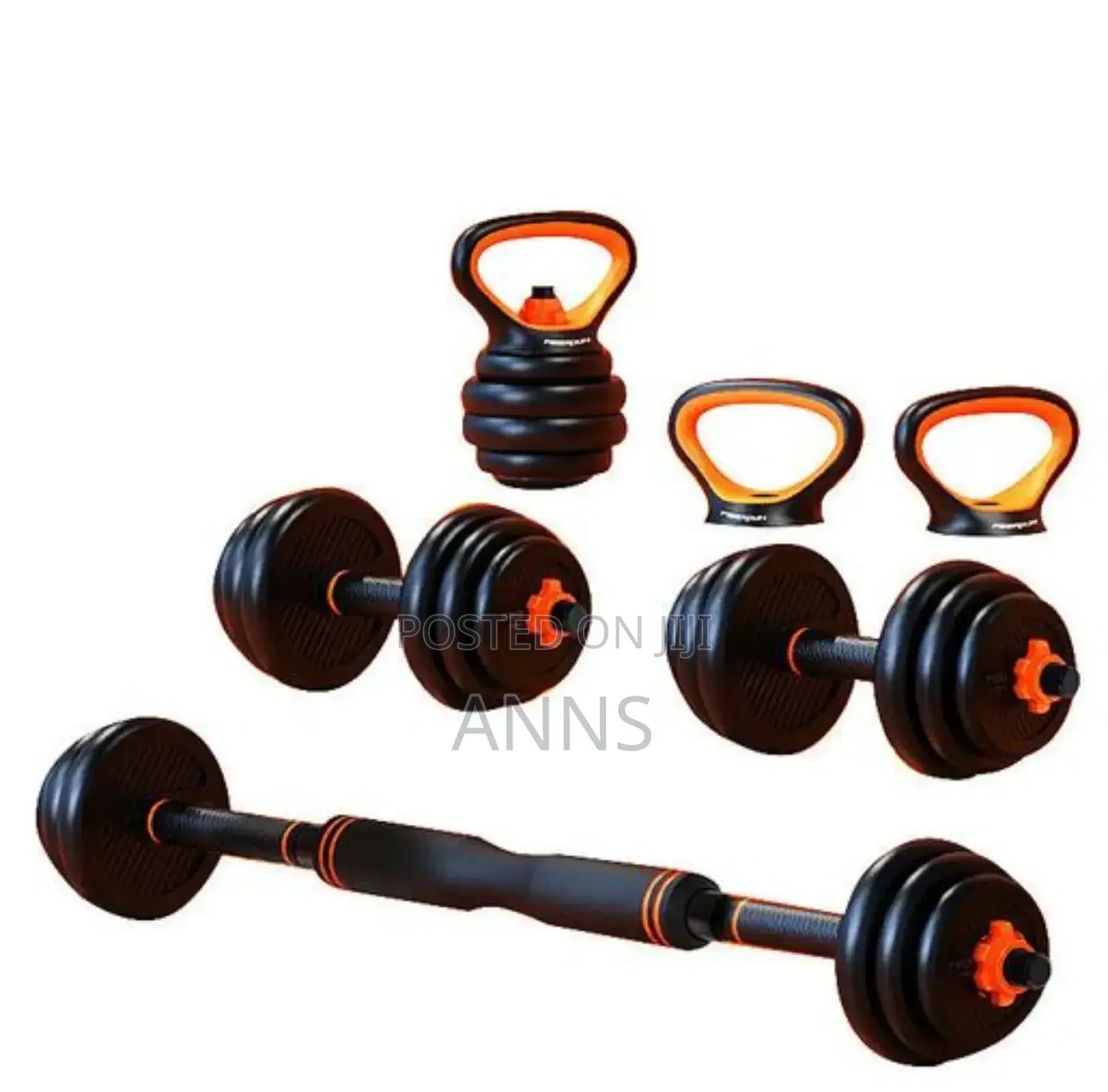50kgs 6 in 1 Dumbells With Kettle Bell