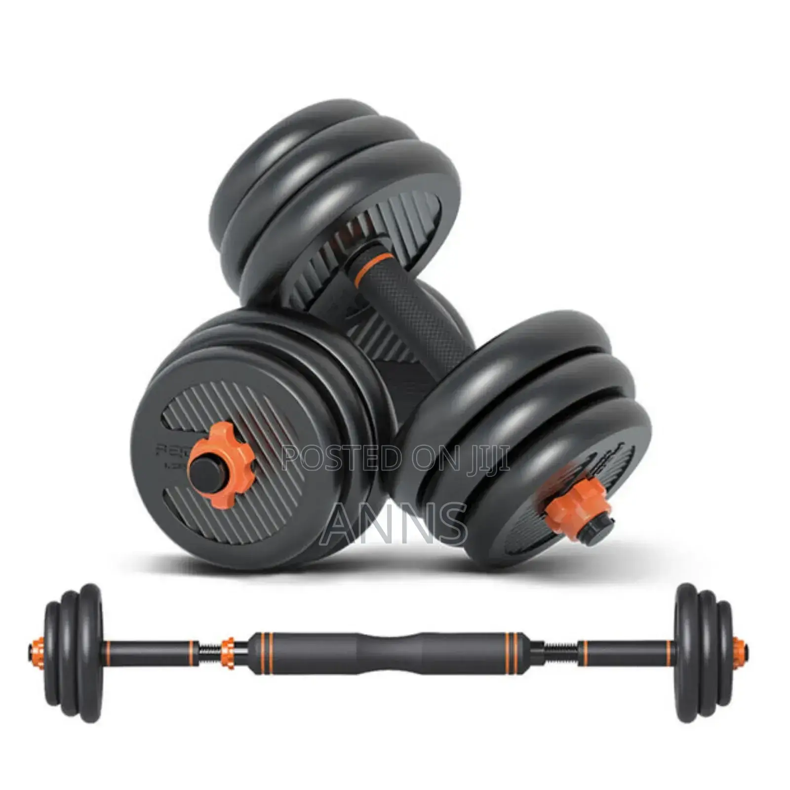 6 in 1 Best 30kgs Dumbells + Kettle Bell