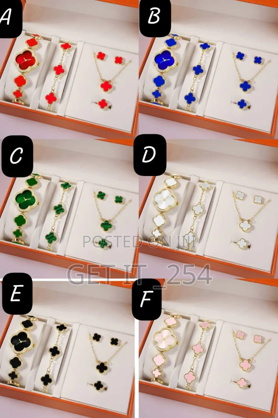 *Elegant 6 In 4 Leaf  Clover  Ladies Gift Set