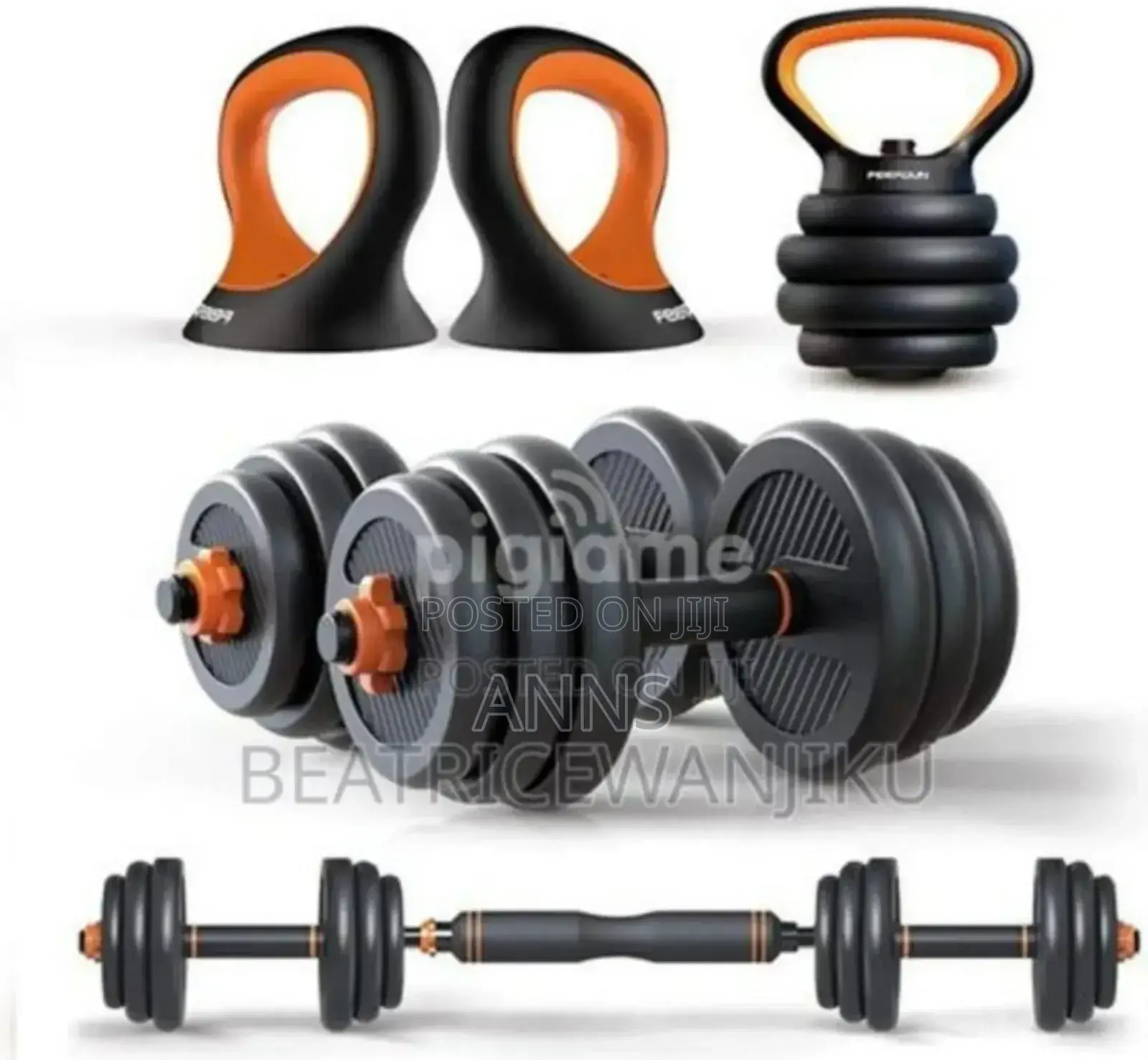 50kg Dumbell Set 6 in 1