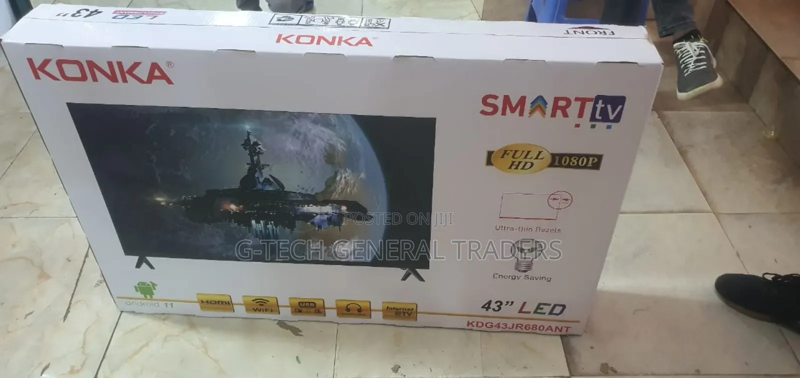 Tvs! 43inch FHD Smart Android Konka Tv