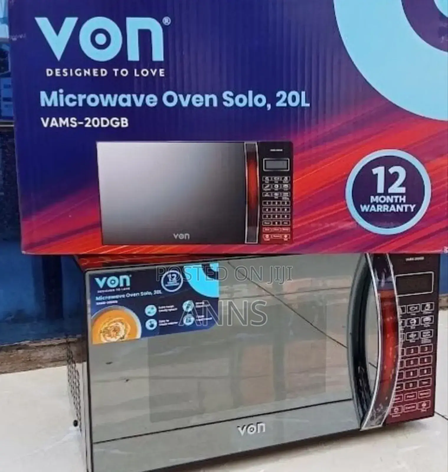 *Von Microwave 20L Digital 20DGB