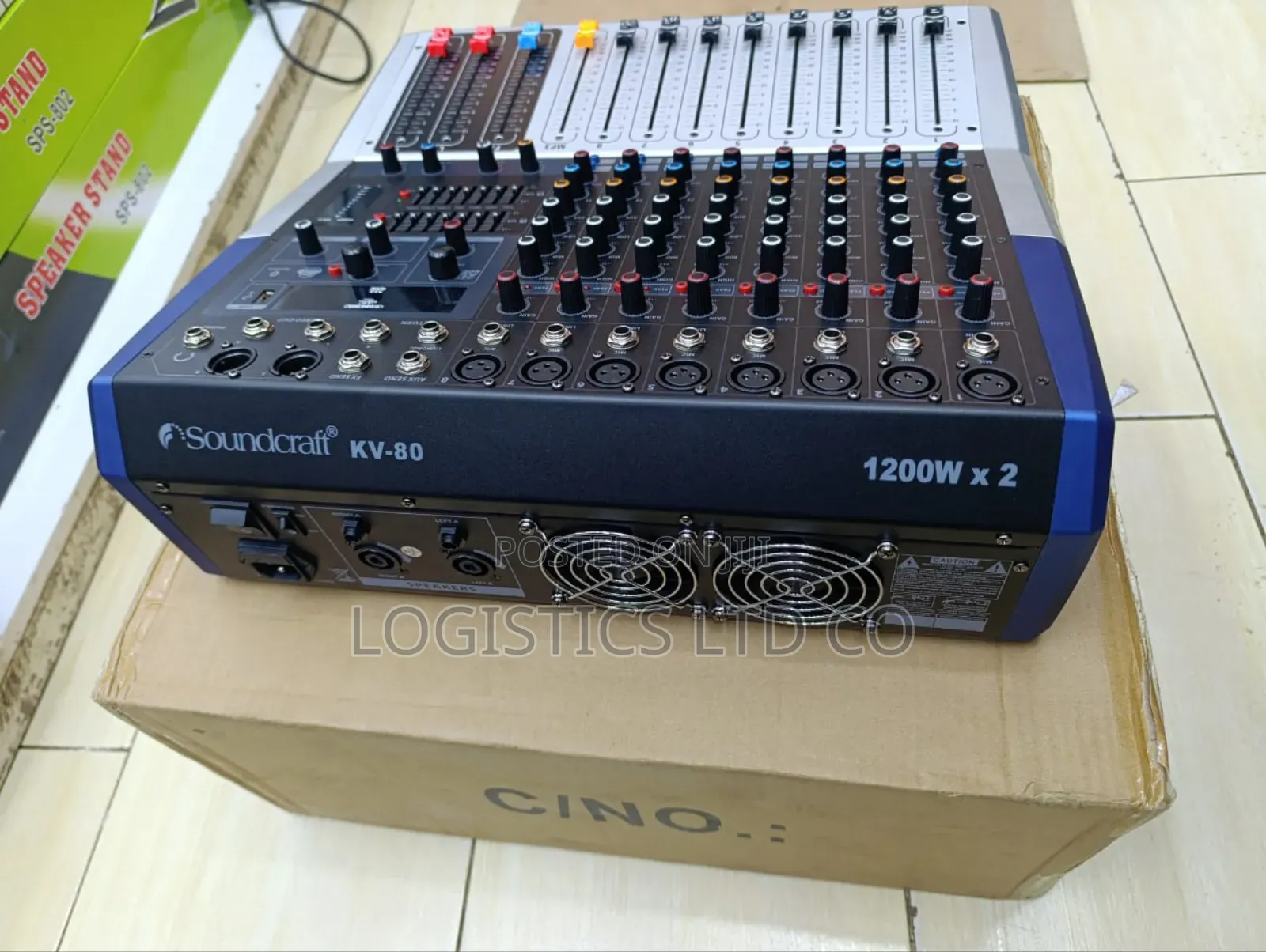 Soundcraft Kv-80 1200w×2 Powered Pro Mixer 8channel