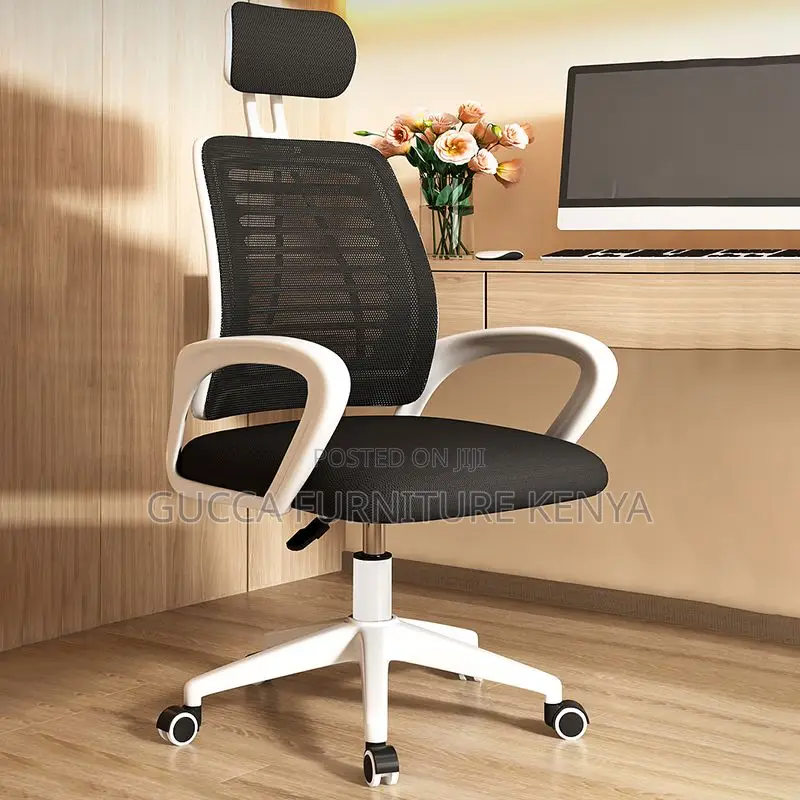 Office Chairs: Headrest Ergonomic Mesh Sturdy Chair