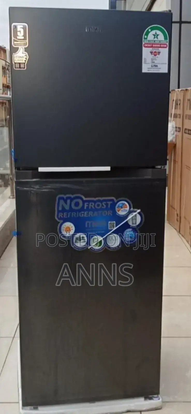 Mika 202L Dark Grey Non- Frost Fridge