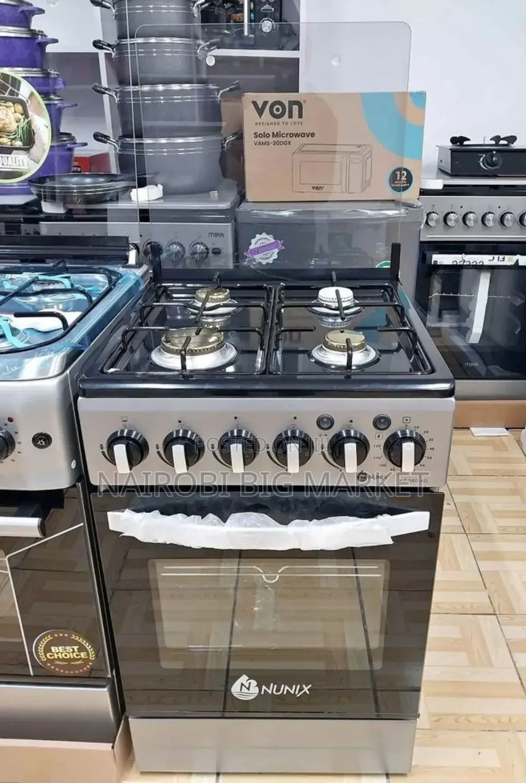 Nunix Full Gas Standing Cooker