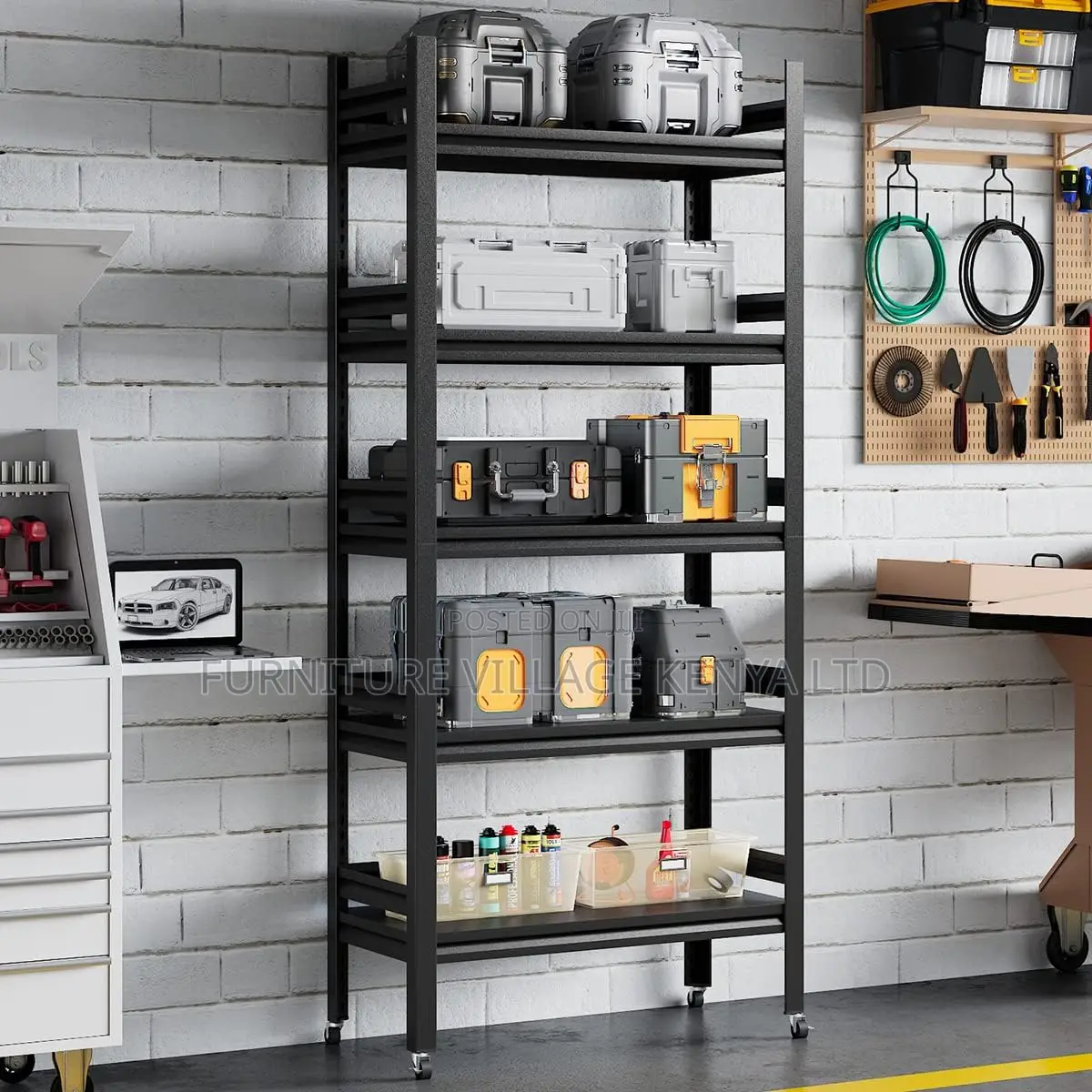 Heavy Duty Garage Storage Racks and Shelving, 5-Tier