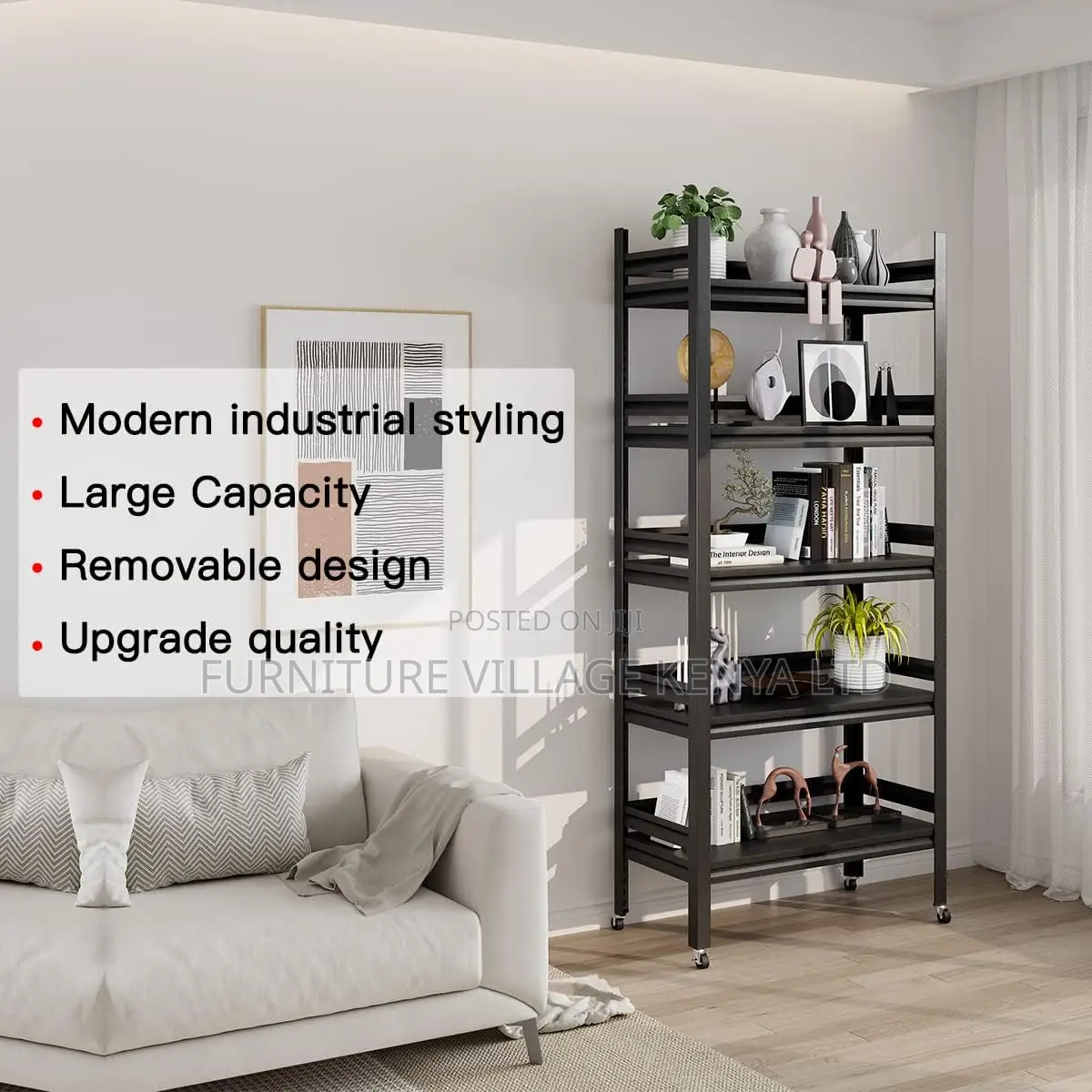 Heavy Duty Garage Storage Racks and Shelving, 5-Tier