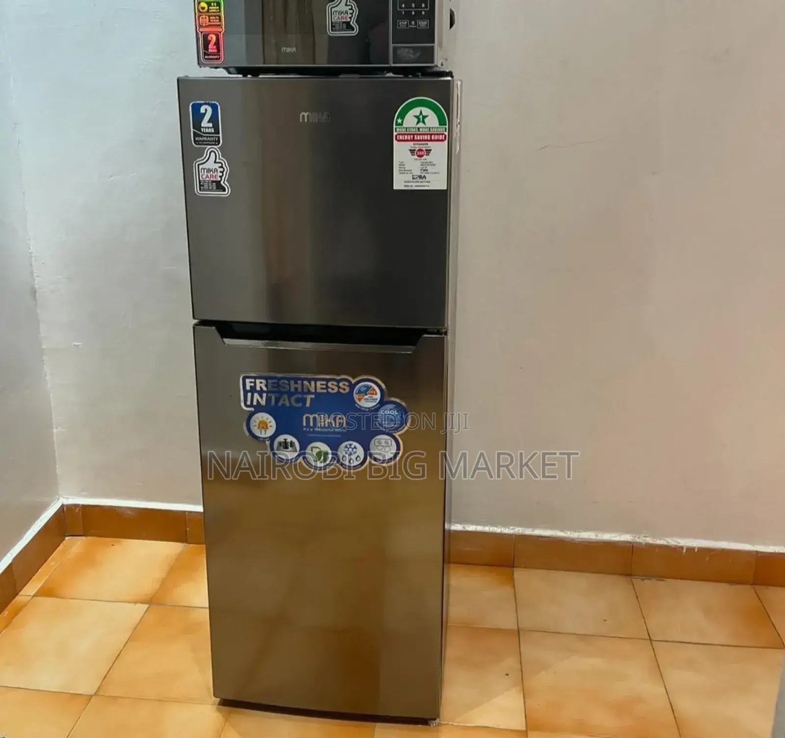 New 138 Liters Double Door Fridge