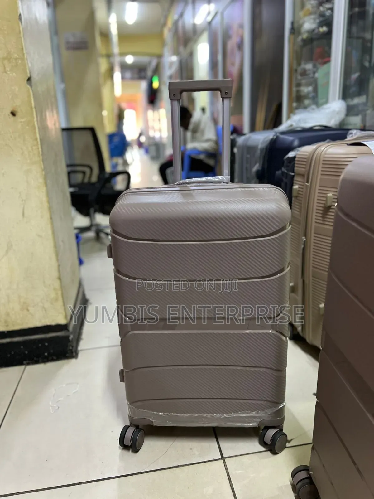 Brown Double Zip Unbreakable 'Suitcases -Largest 4500