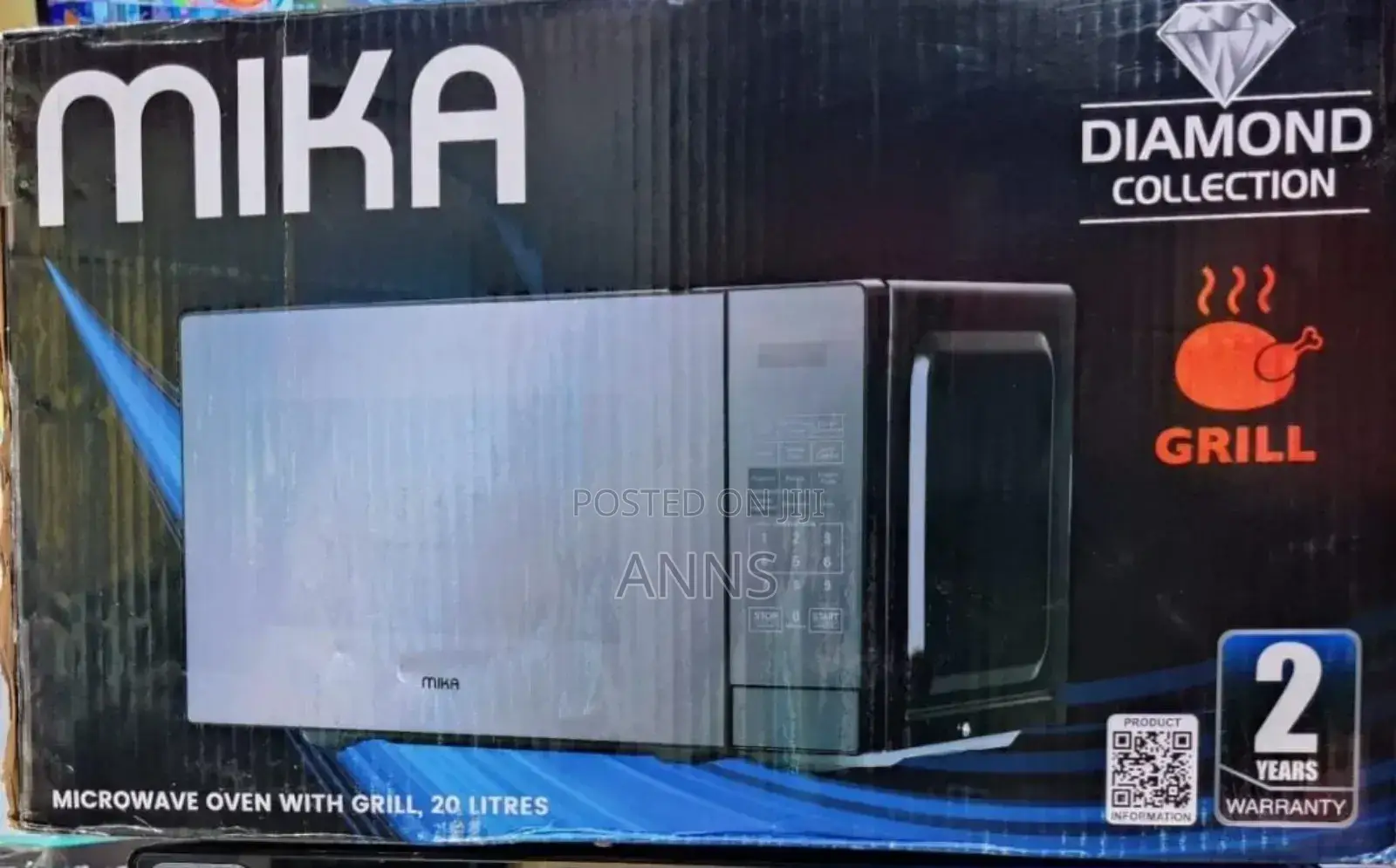 Mika Silver 20L Microwave +Grill