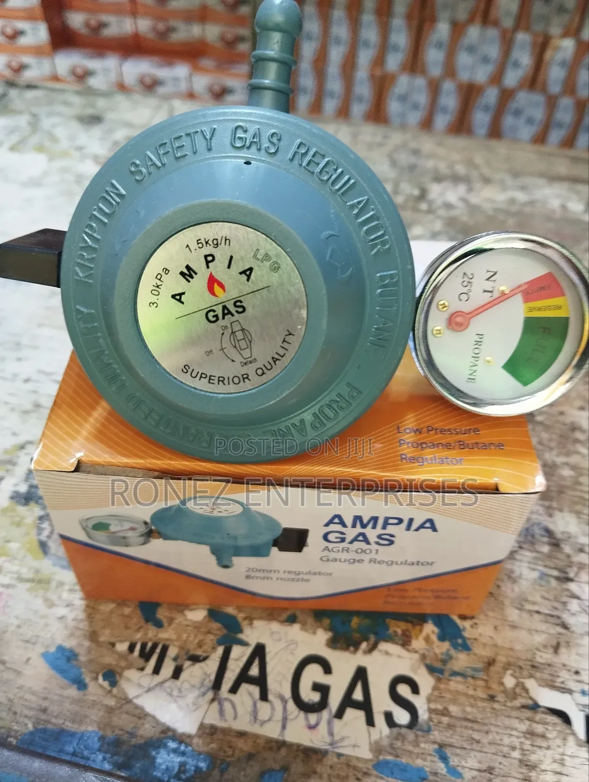 Ampia Gas Regulator With Unique Gauge