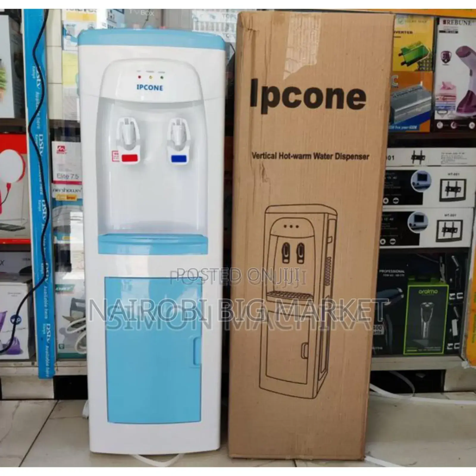 White and Blue. Two Tap Water Dispenser