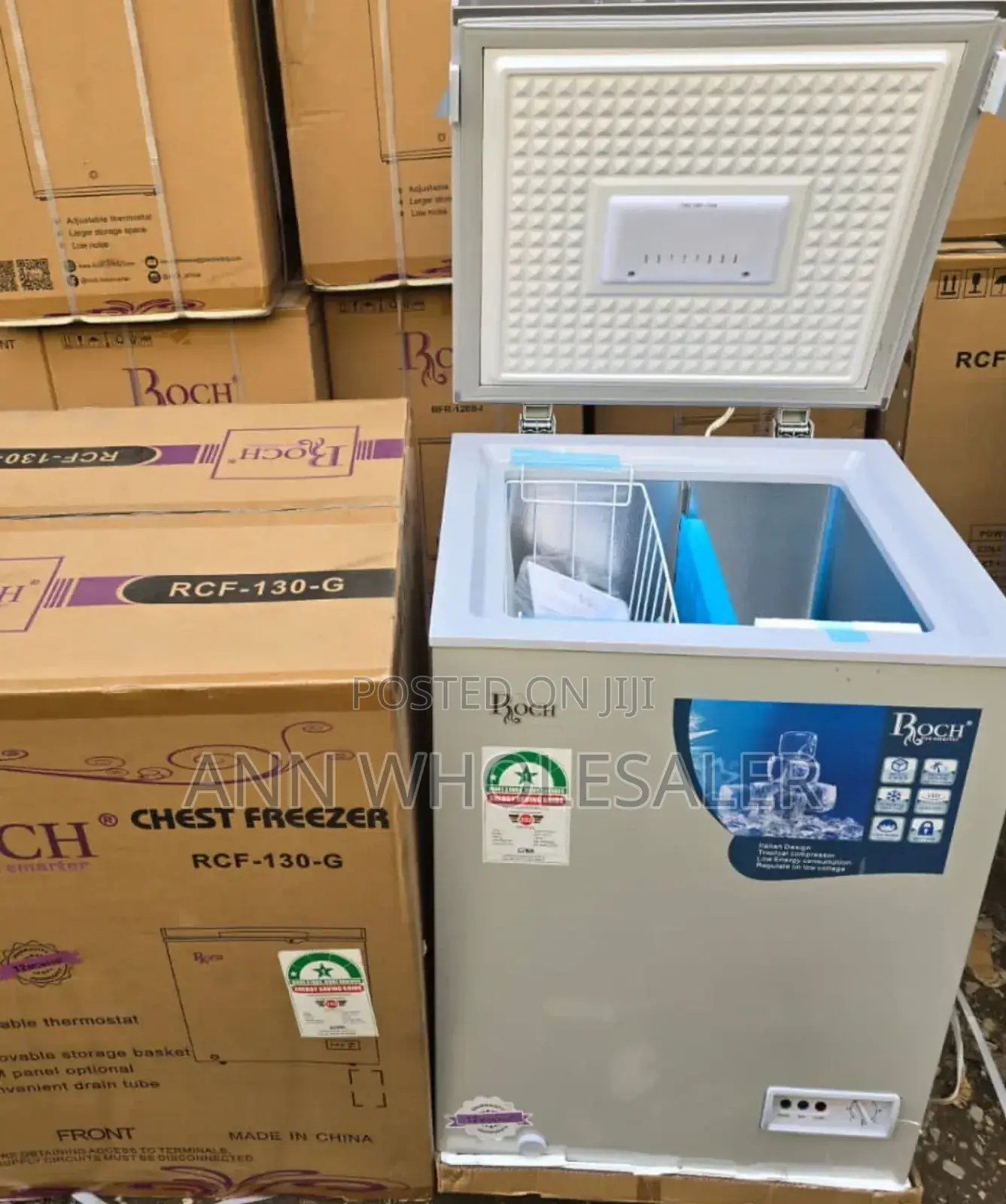 100 Litres Roch RCF-130-G Deep Chest Freezer EC/F1