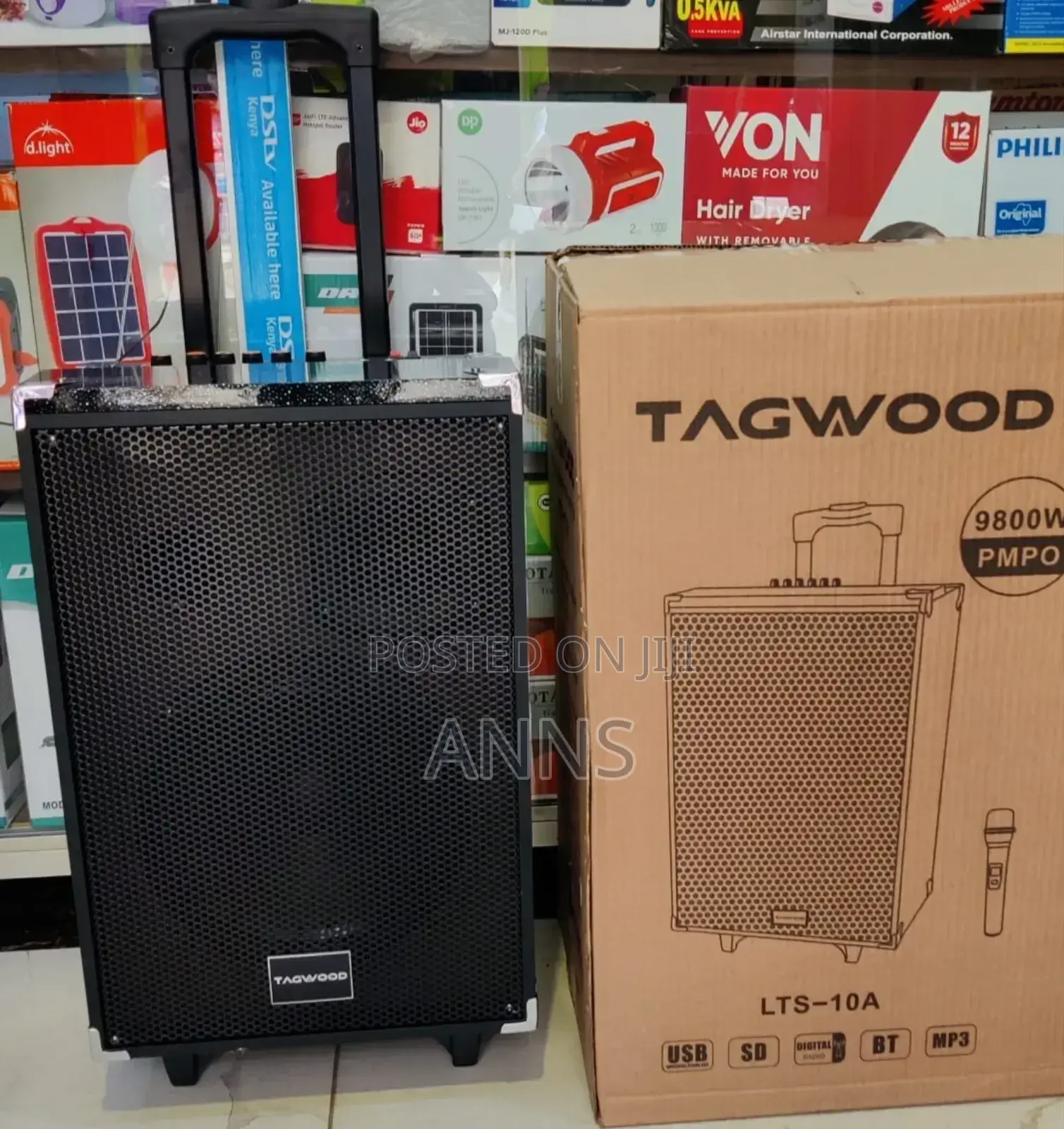 Tagwood 10" Amazing 9800watts Portable Speaker