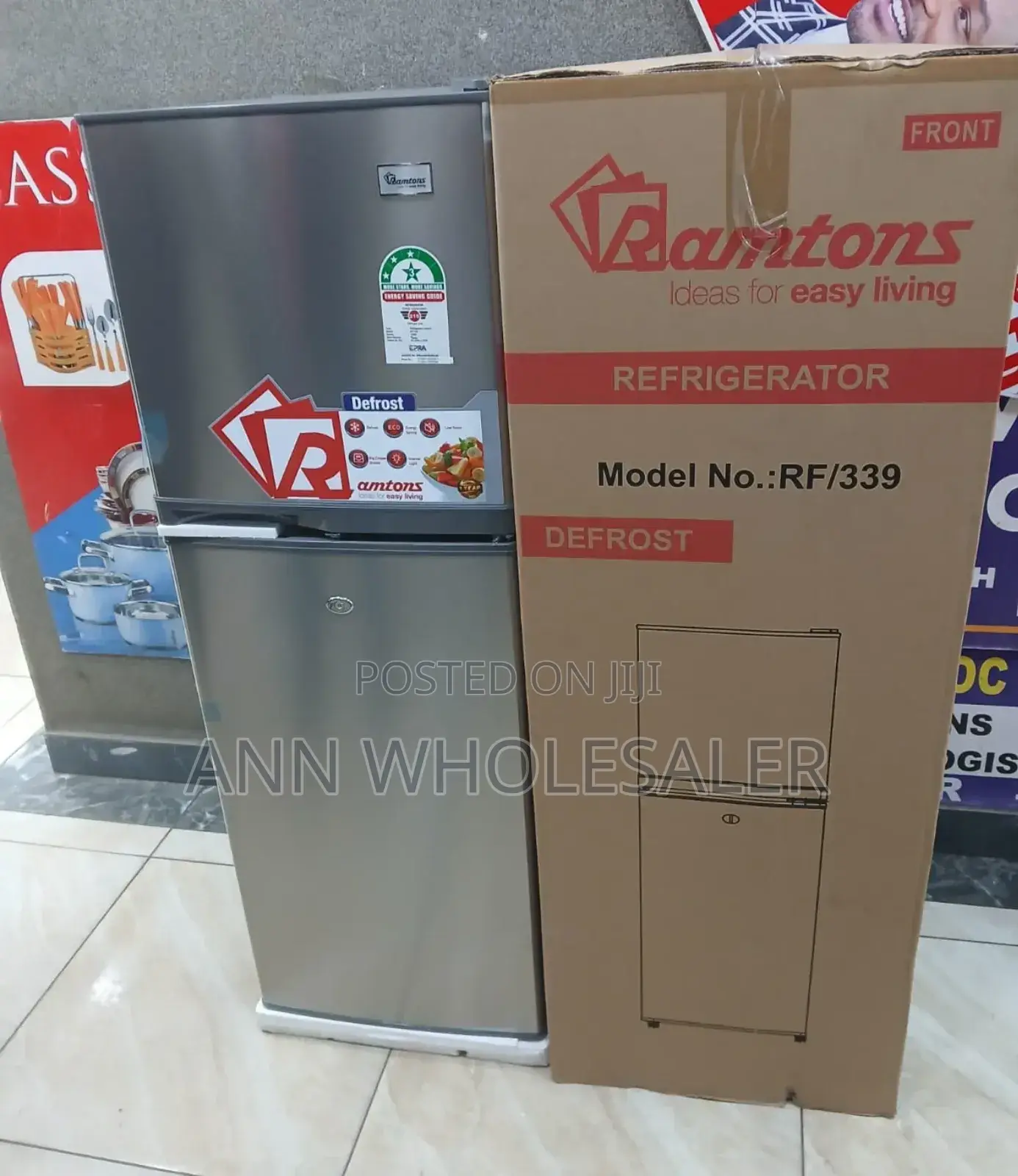 Ramtons 138litres Doubledoor Fridge RF/