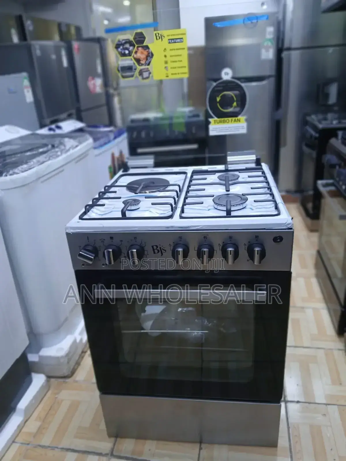 3 Gas 1electric BJS Standing Cooker (Inox)