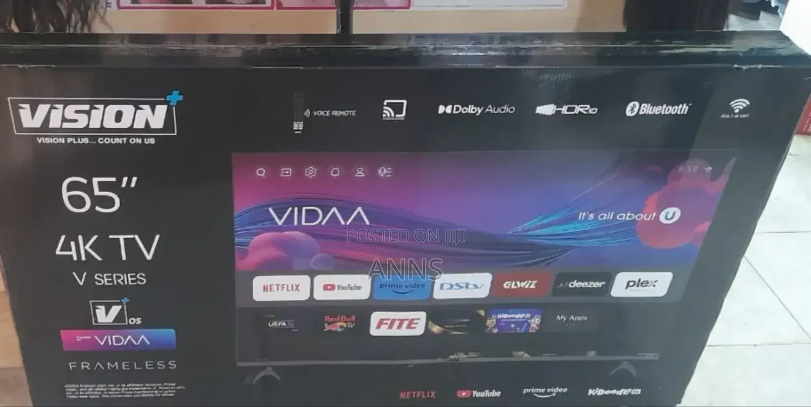 Vision Plus 65" Vidaa With Bluetooth Television