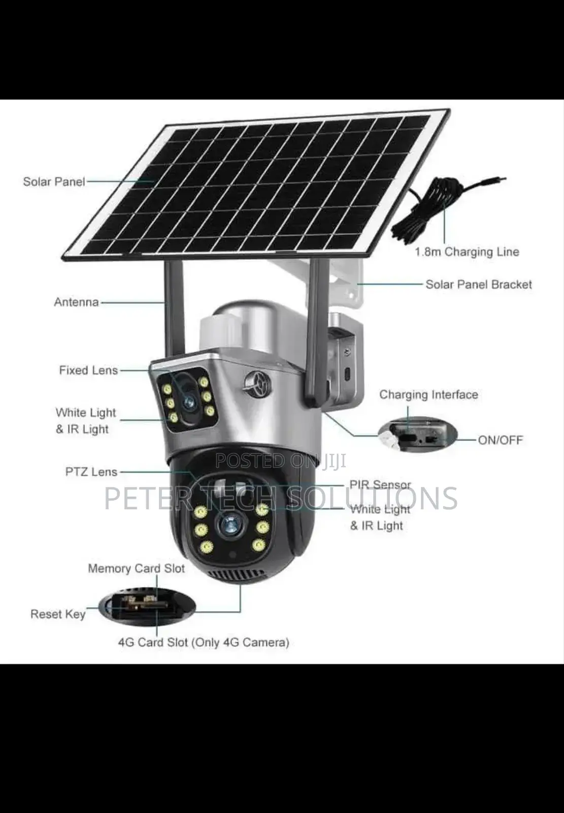 PTZ Dual Lens Camera
Solar Camera 
60mtrs Distance View
360°