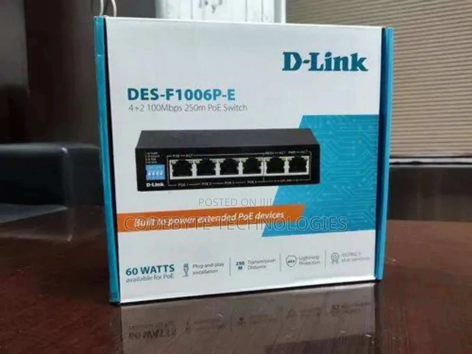 D-Link 6-Port Gigabit Poe Switch 4 Ports Poe- DGS-F1006p