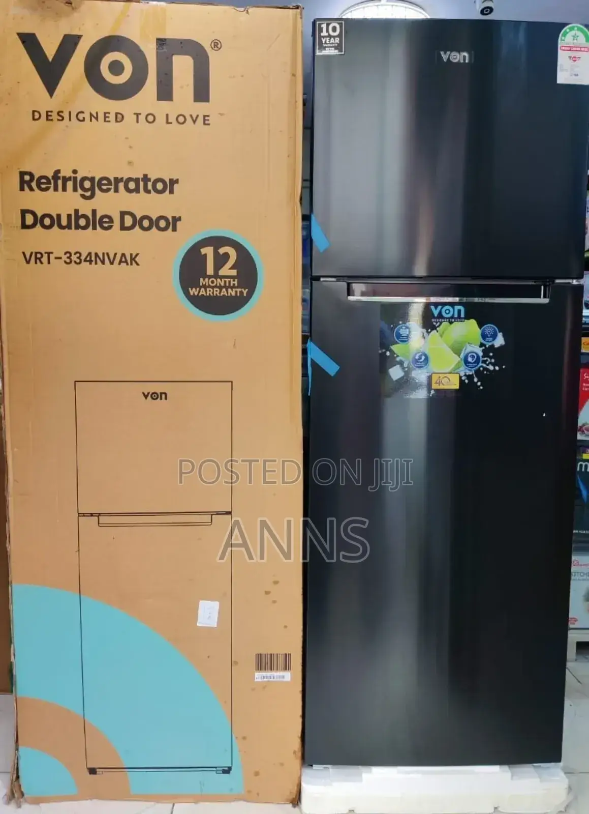 Von 334litres Fridge No Frost
