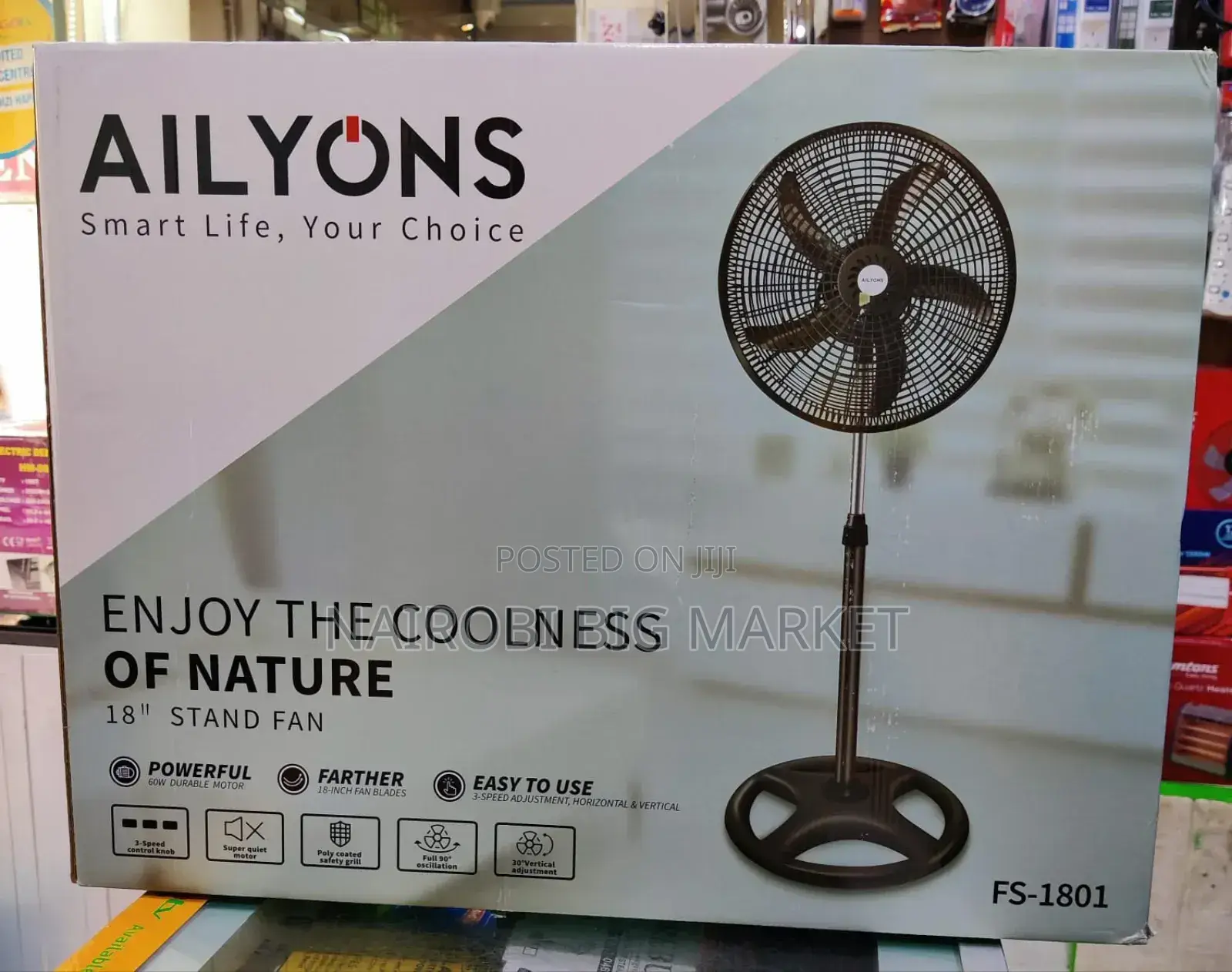 AILYONS 18 Inches Standing Fan. 2