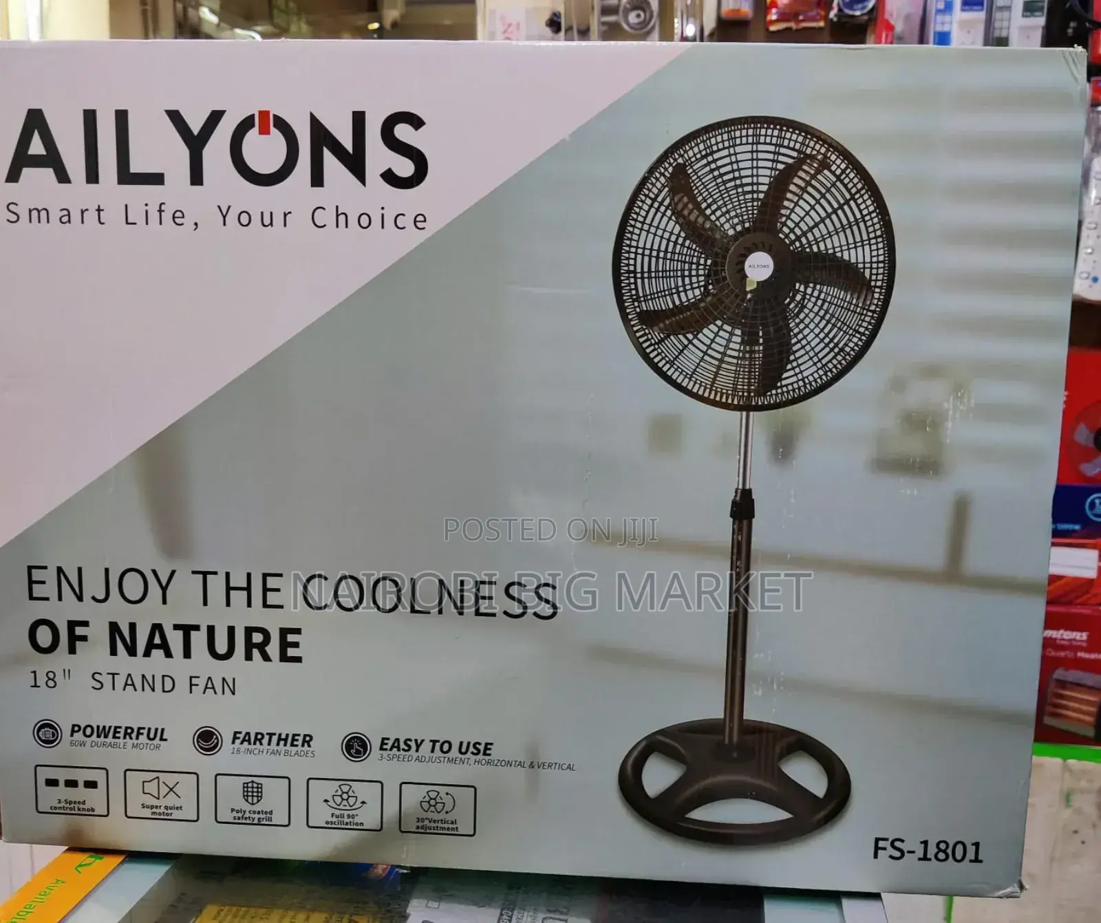 Ailyon 18" Stand Fan. 5