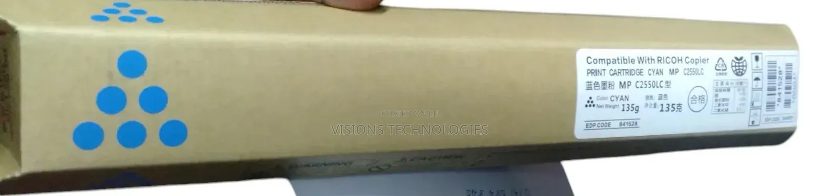 Cyan Toner for Ricoh MPC2050