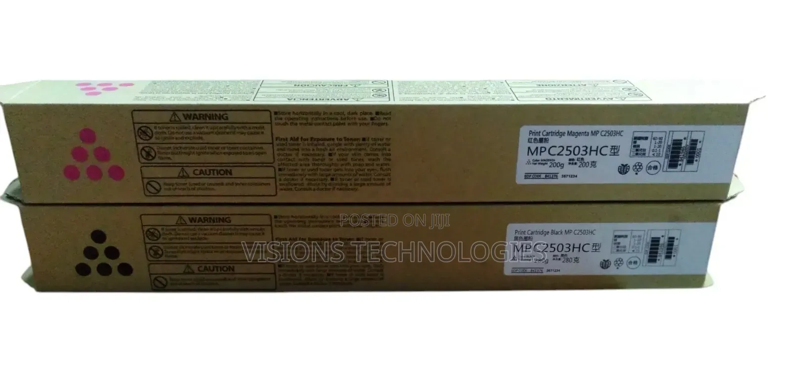 Black Magenta Toner Ricoh MPC2503