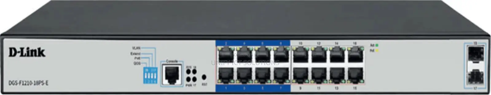 D-Link DGS-F1210-18PS-E 16-Port Gigabit 250m Poe+