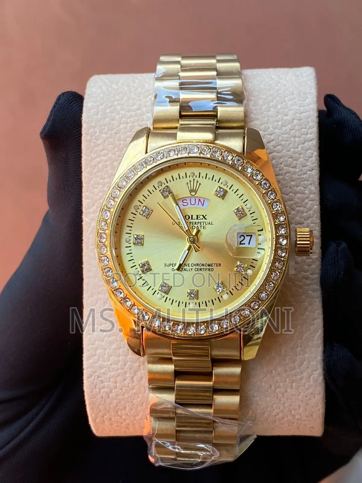 Rolex Iced Ladies Watch *