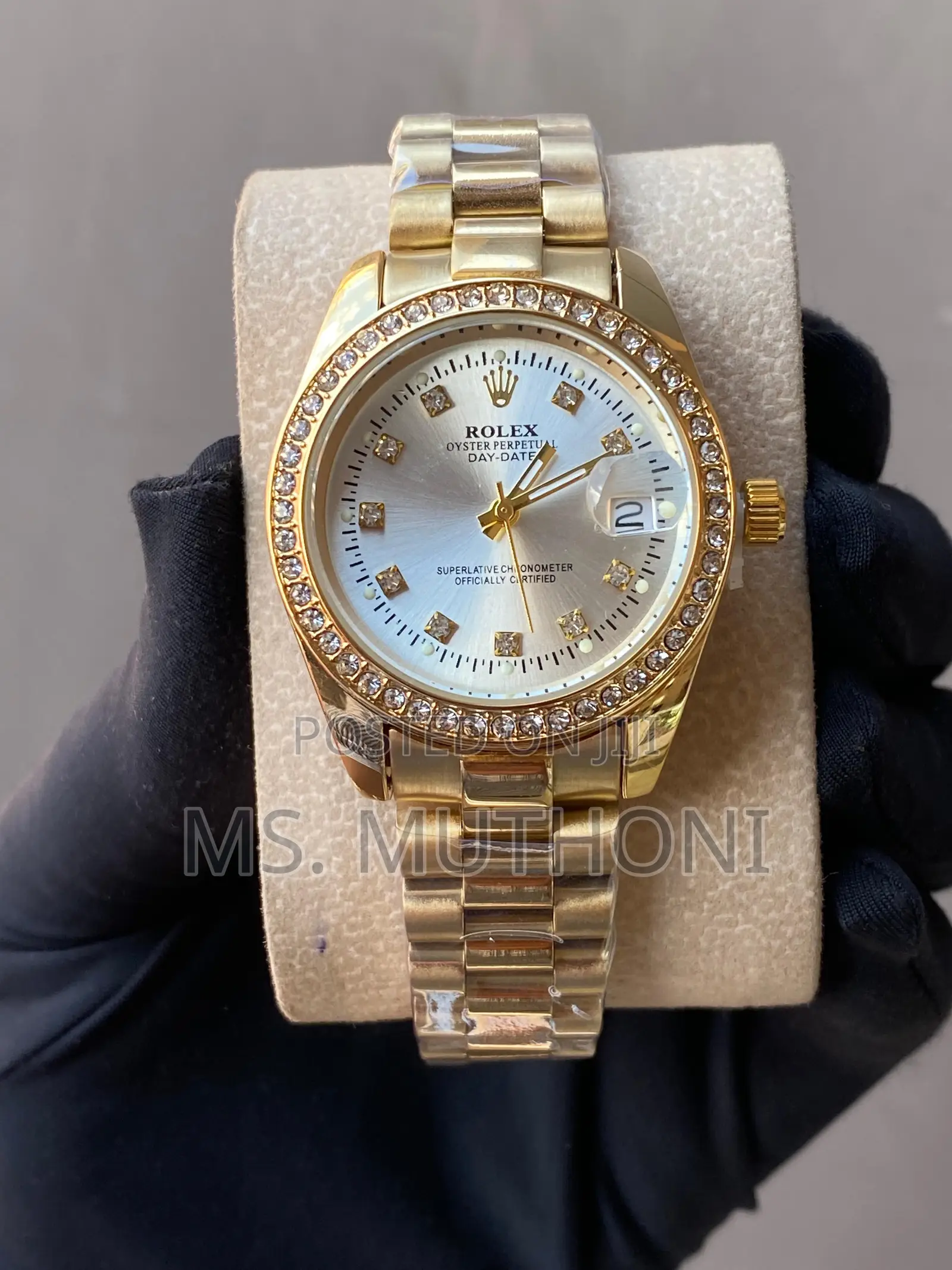 Rolex Iced Ladies Watch *