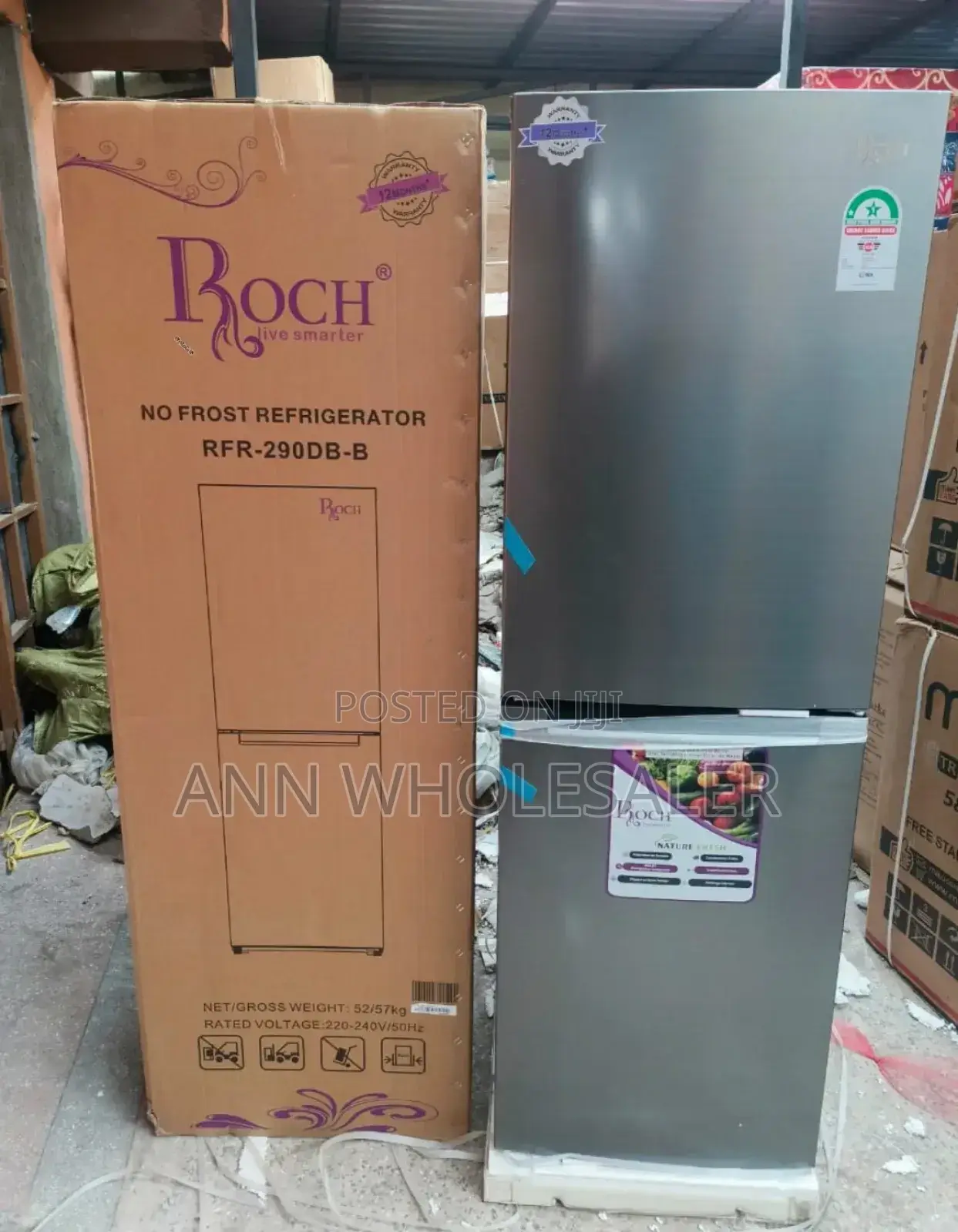 Roch 230litres Refrigerator With Bottom Freezer RC/H