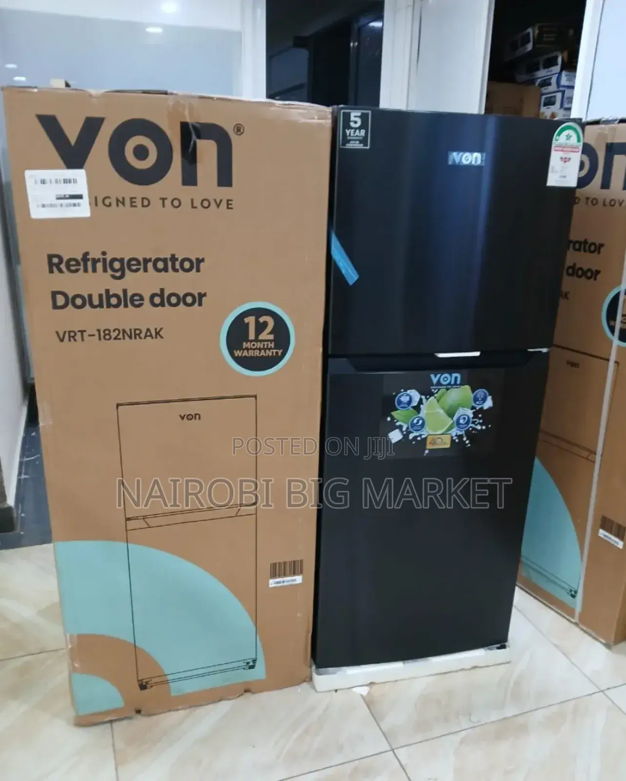 181 Litres No Frost Von Fridge 182NRAK v/N