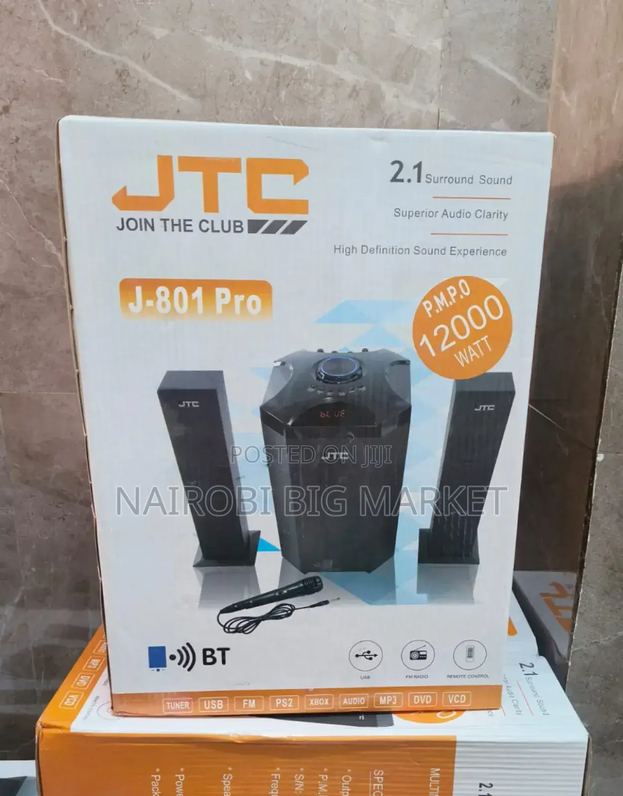 JTC Mtungi 2.1ch Hometheatre-Bt/Fm/Usb System Mt/F