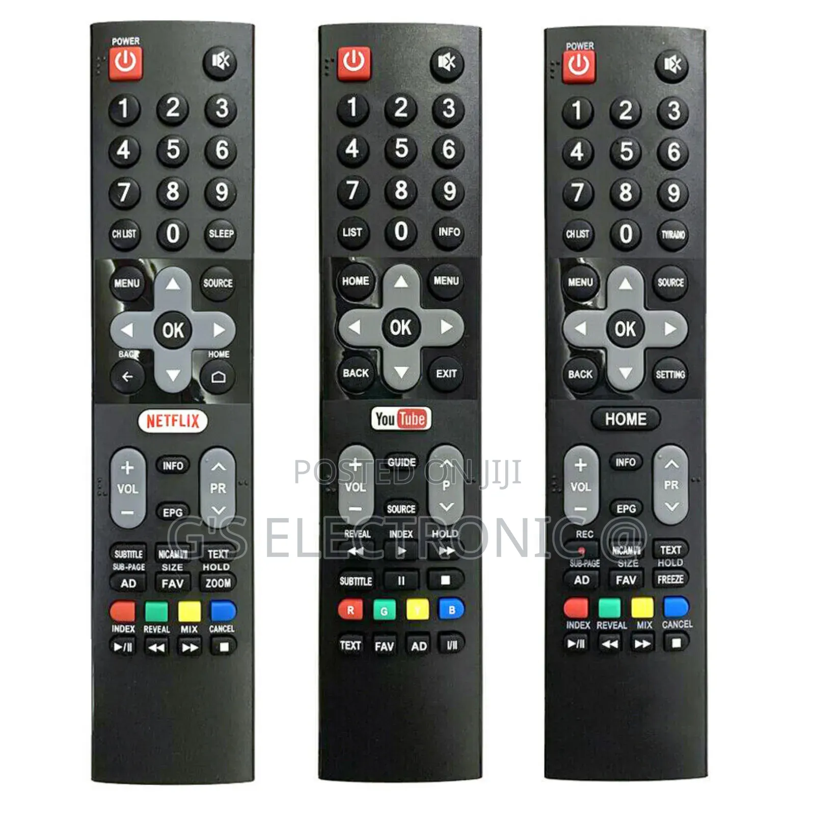 TCL, Sky Worth, Infinix, Samsung Tv Remote