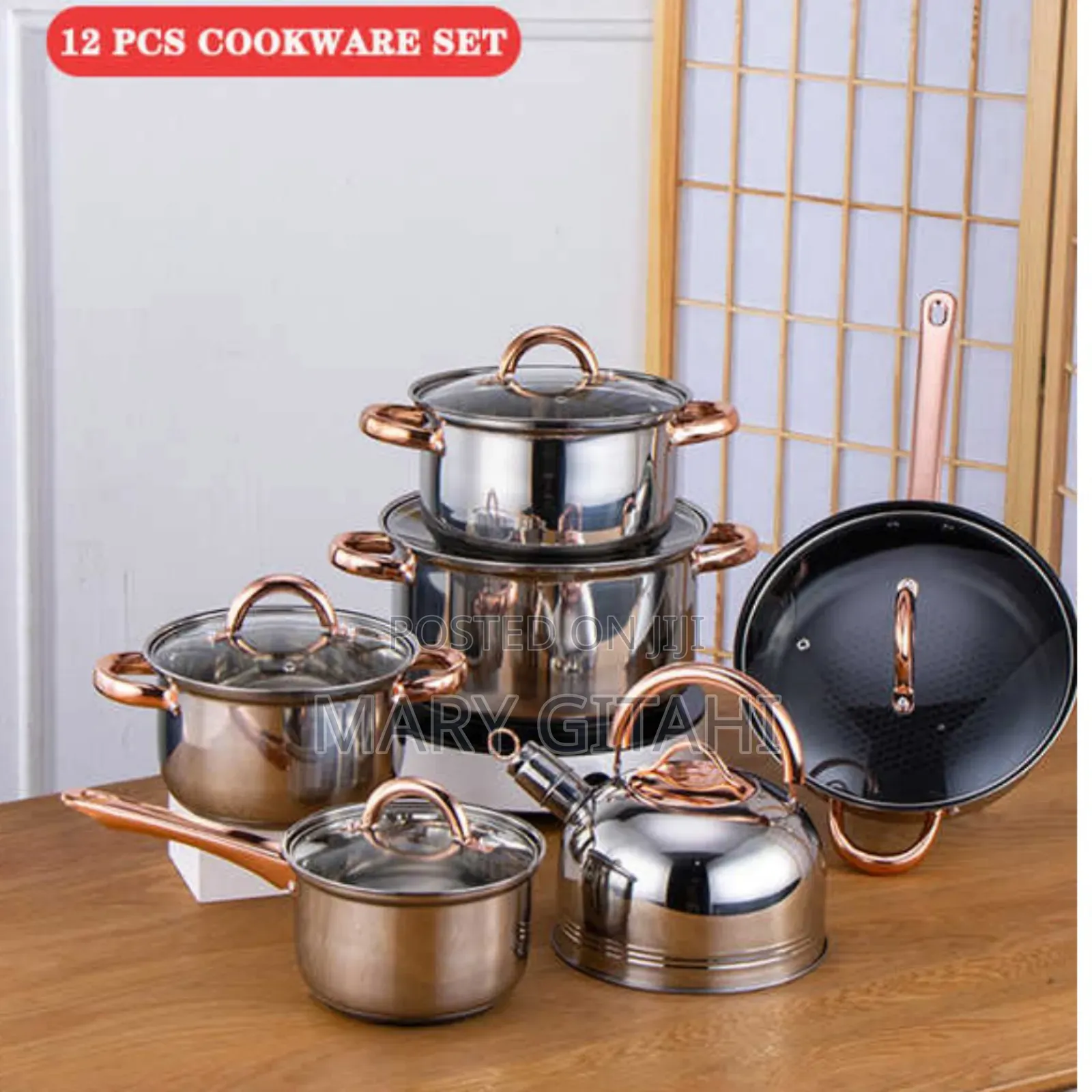 * Shinny 12pc Yimeittal Cookware