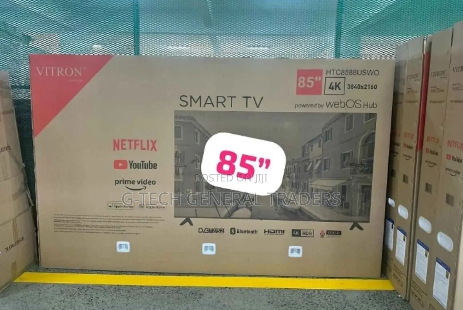 Vitron 85inch Webos Frameless Smart TV, Youtube, Netflix