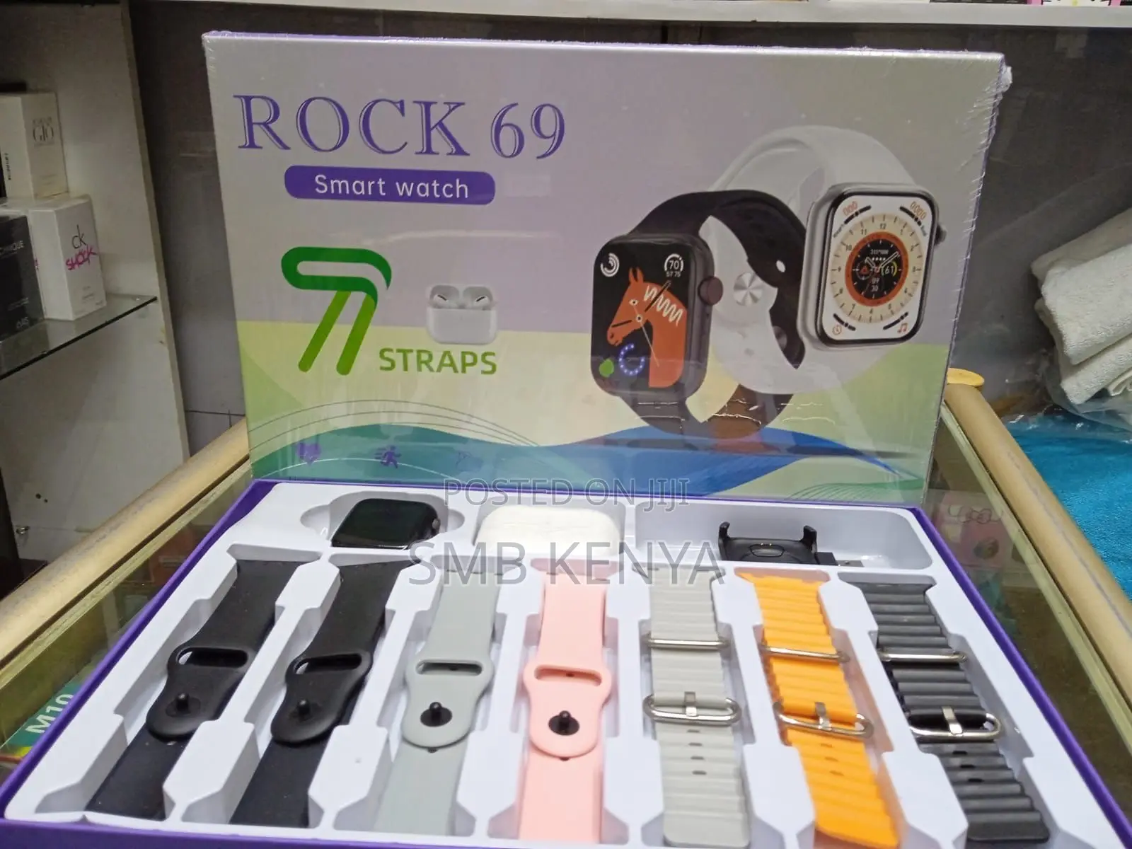 Smart Watch Combo 7 Straps, Free Airpods Pro